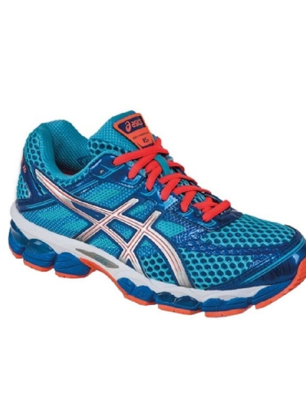 Asics Womens Gel Cumulus 15 T3C5N Blue Running Shoes Sneakers US 8